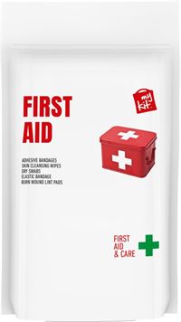 KIT PRIMO SOCCORSO CON CUSTODIA IN CARTA